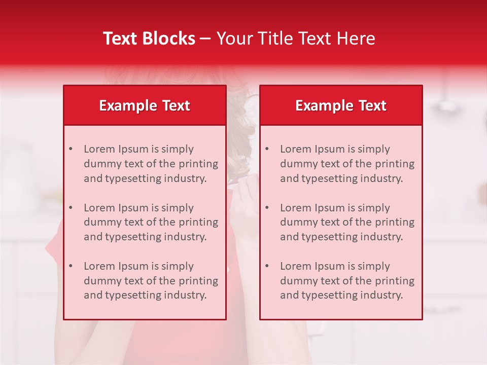 Woman In The Kitchen PowerPoint Template