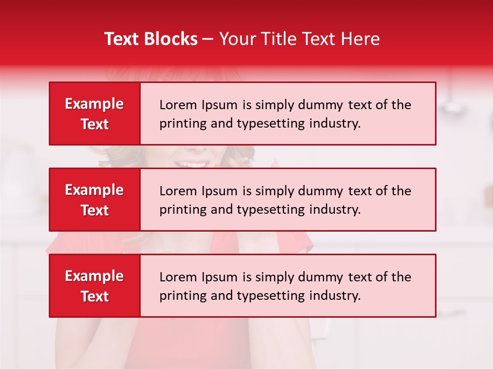 Woman In The Kitchen PowerPoint Template