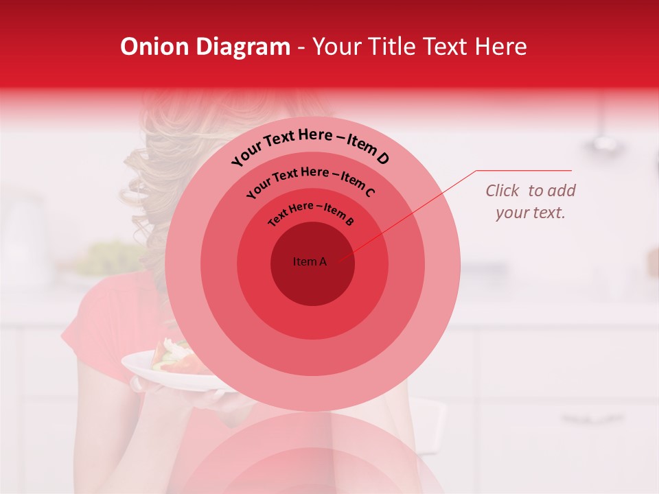 Woman In The Kitchen PowerPoint Template