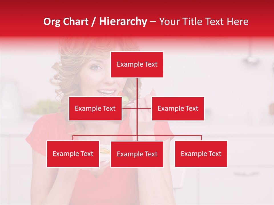 Woman In The Kitchen PowerPoint Template