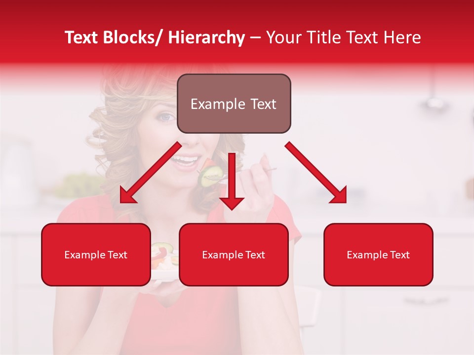 Woman In The Kitchen PowerPoint Template