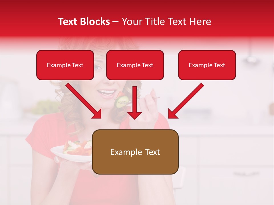 Woman In The Kitchen PowerPoint Template