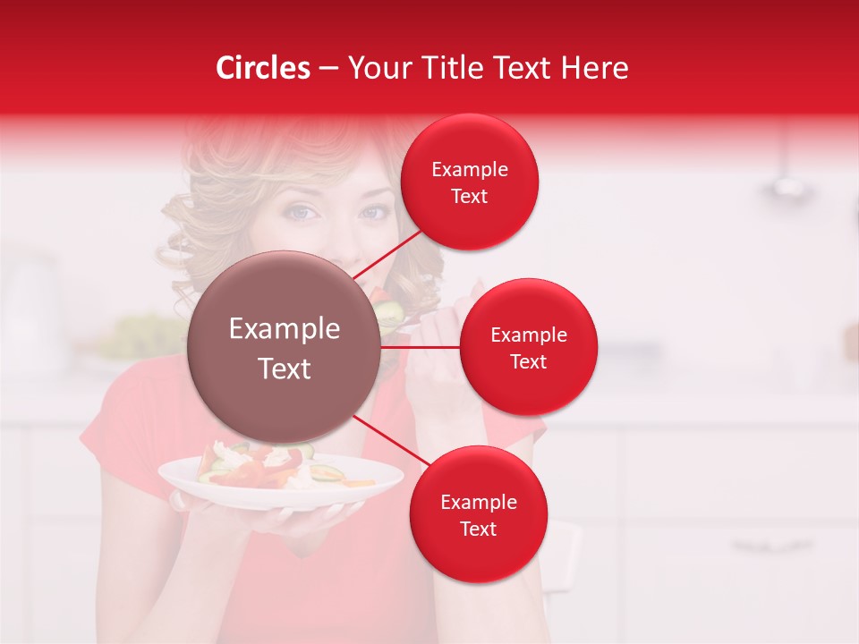 Woman In The Kitchen PowerPoint Template