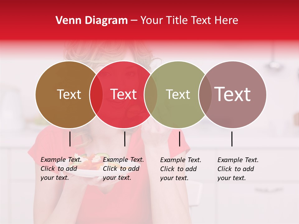 Woman In The Kitchen PowerPoint Template