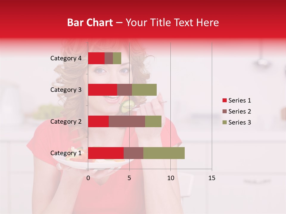 Woman In The Kitchen PowerPoint Template