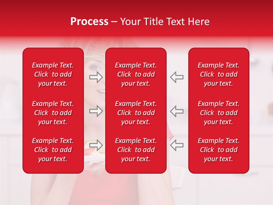 Woman In The Kitchen PowerPoint Template