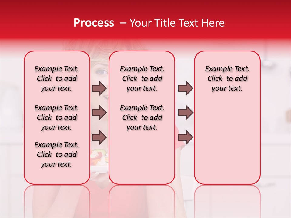 Woman In The Kitchen PowerPoint Template