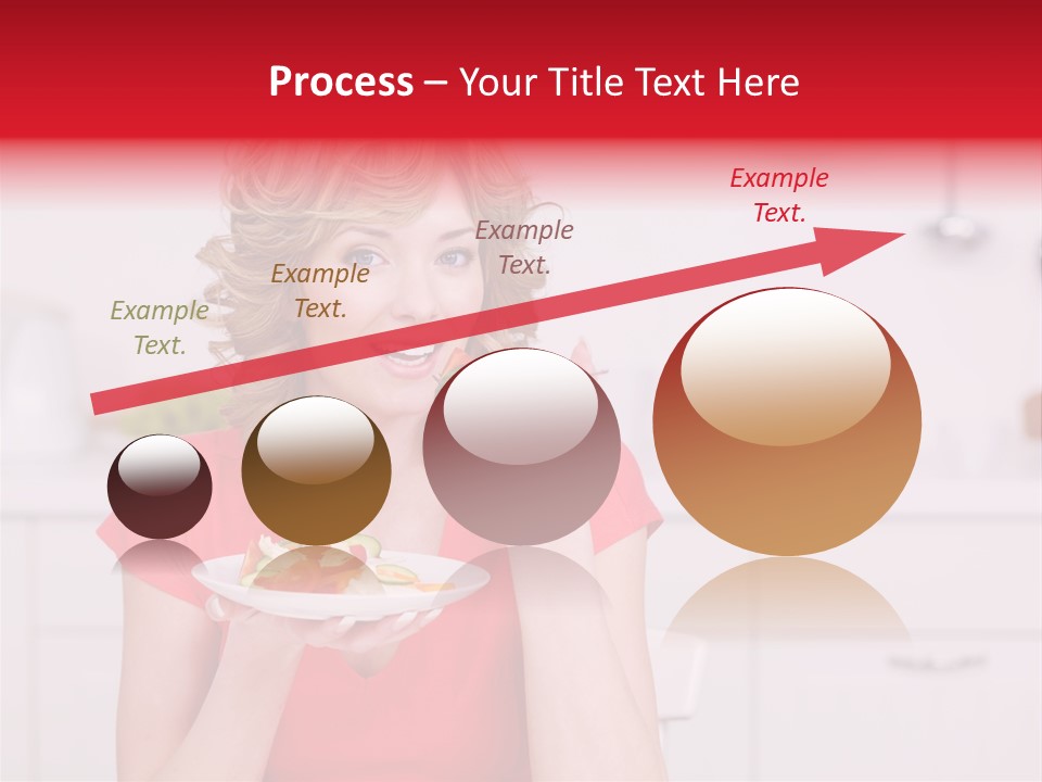 Woman In The Kitchen PowerPoint Template