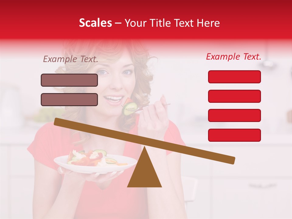 Woman In The Kitchen PowerPoint Template