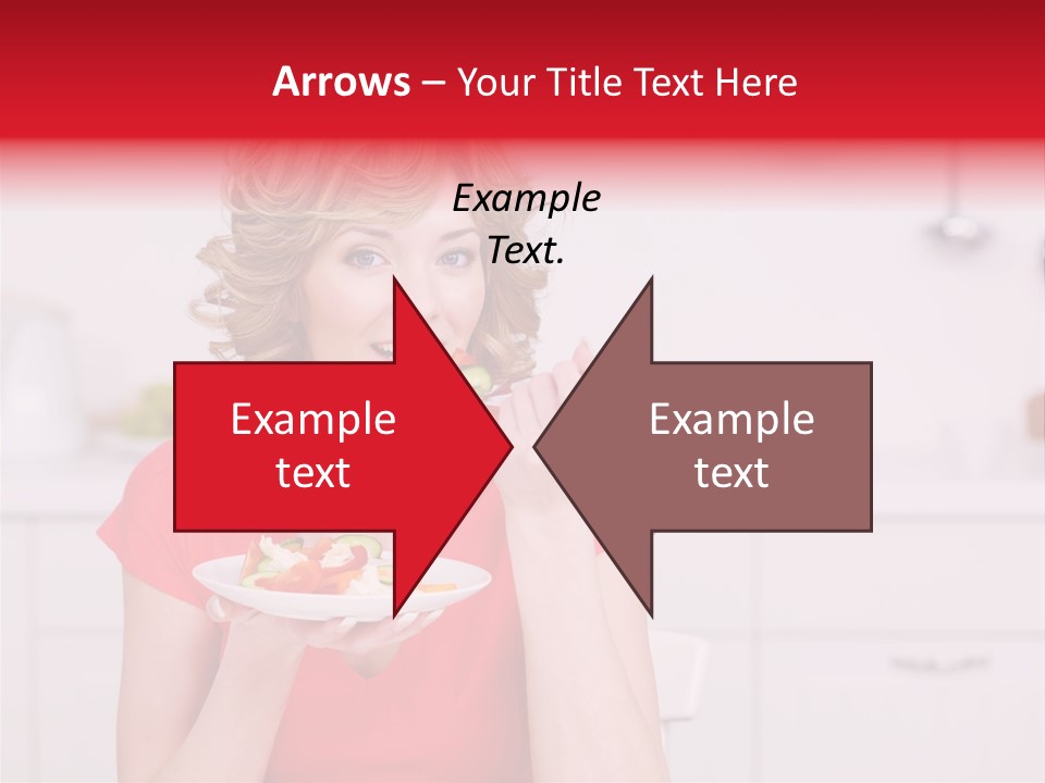 Woman In The Kitchen PowerPoint Template