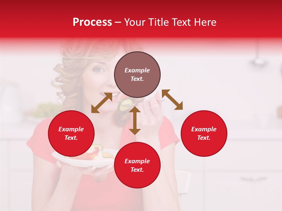 Woman In The Kitchen PowerPoint Template