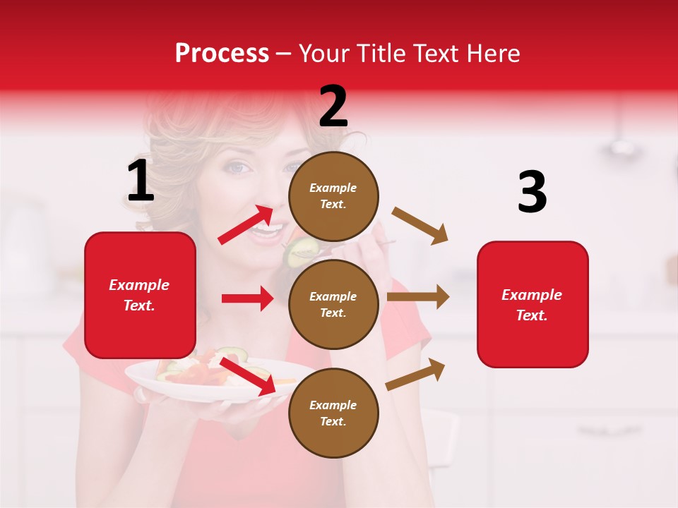 Woman In The Kitchen PowerPoint Template