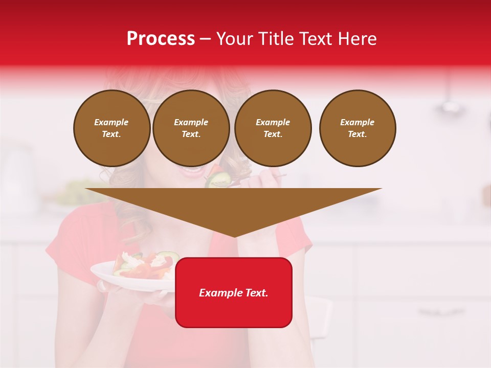 Woman In The Kitchen PowerPoint Template