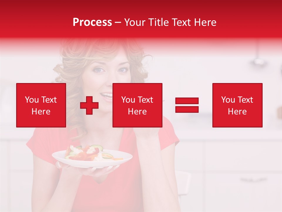 Woman In The Kitchen PowerPoint Template