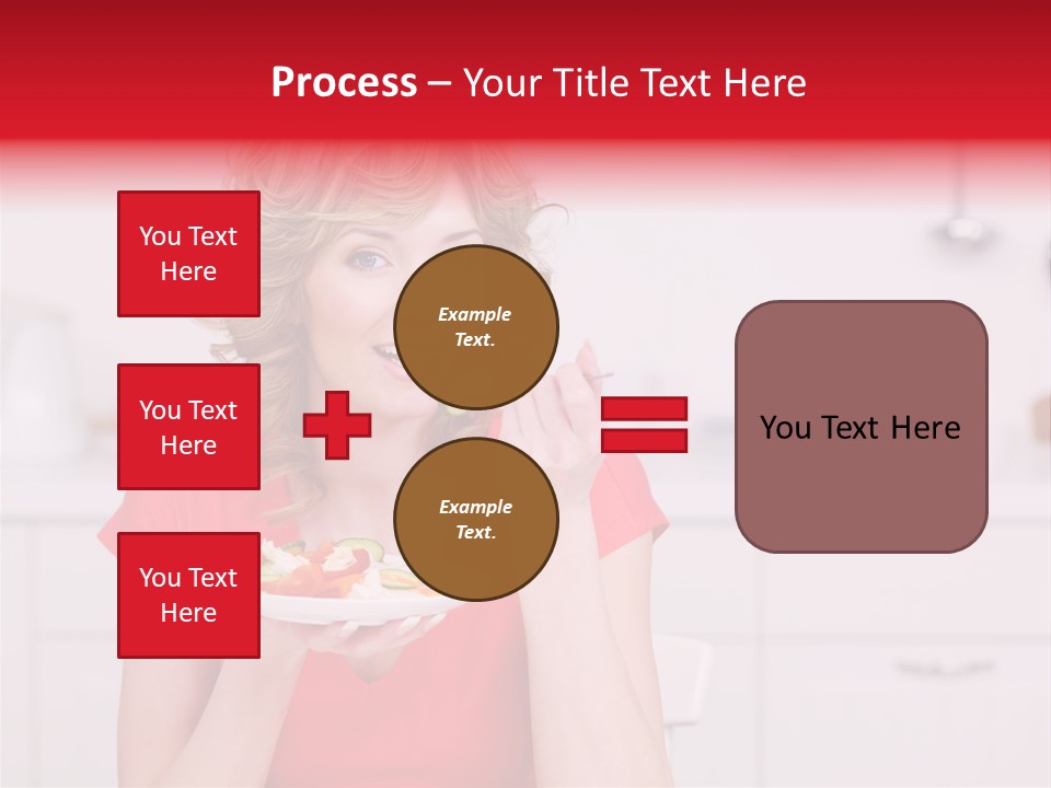 Woman In The Kitchen PowerPoint Template