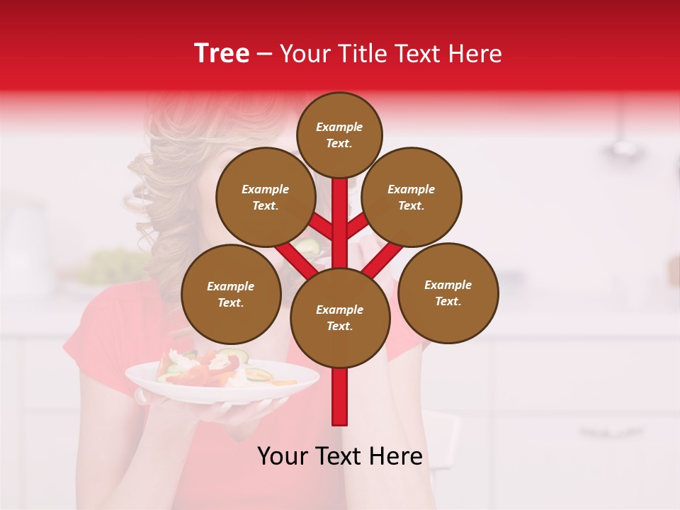 Woman In The Kitchen PowerPoint Template