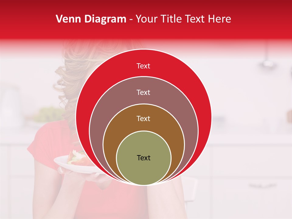 Woman In The Kitchen PowerPoint Template