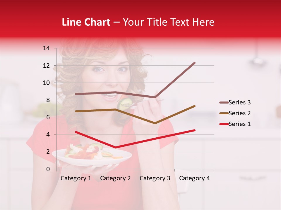Woman In The Kitchen PowerPoint Template