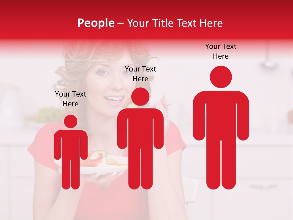 Woman In The Kitchen PowerPoint Template