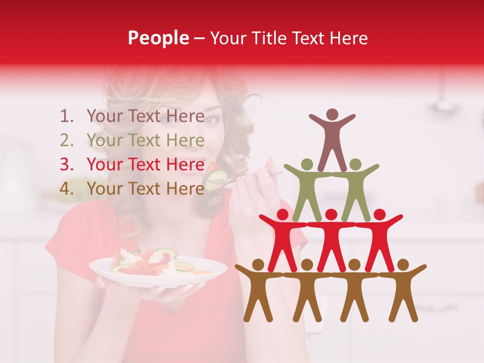 Woman In The Kitchen PowerPoint Template