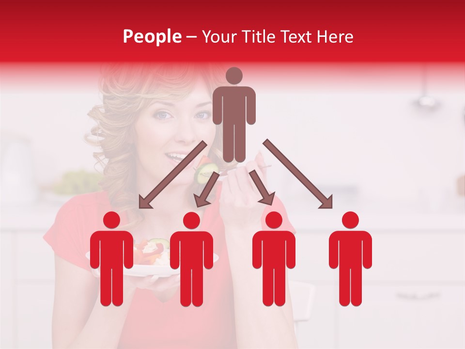 Woman In The Kitchen PowerPoint Template