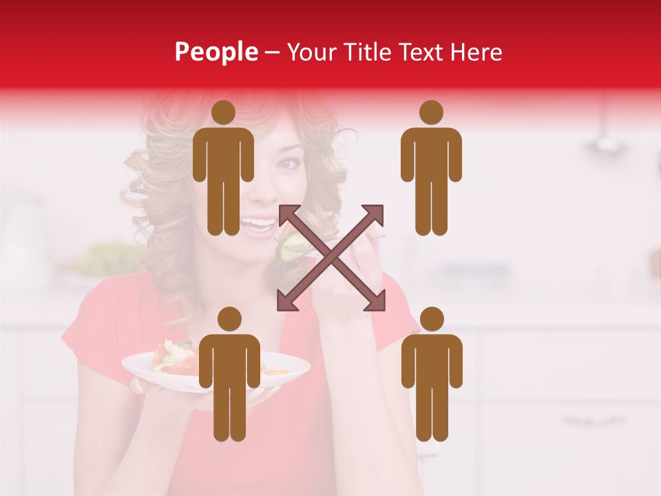 Woman In The Kitchen PowerPoint Template