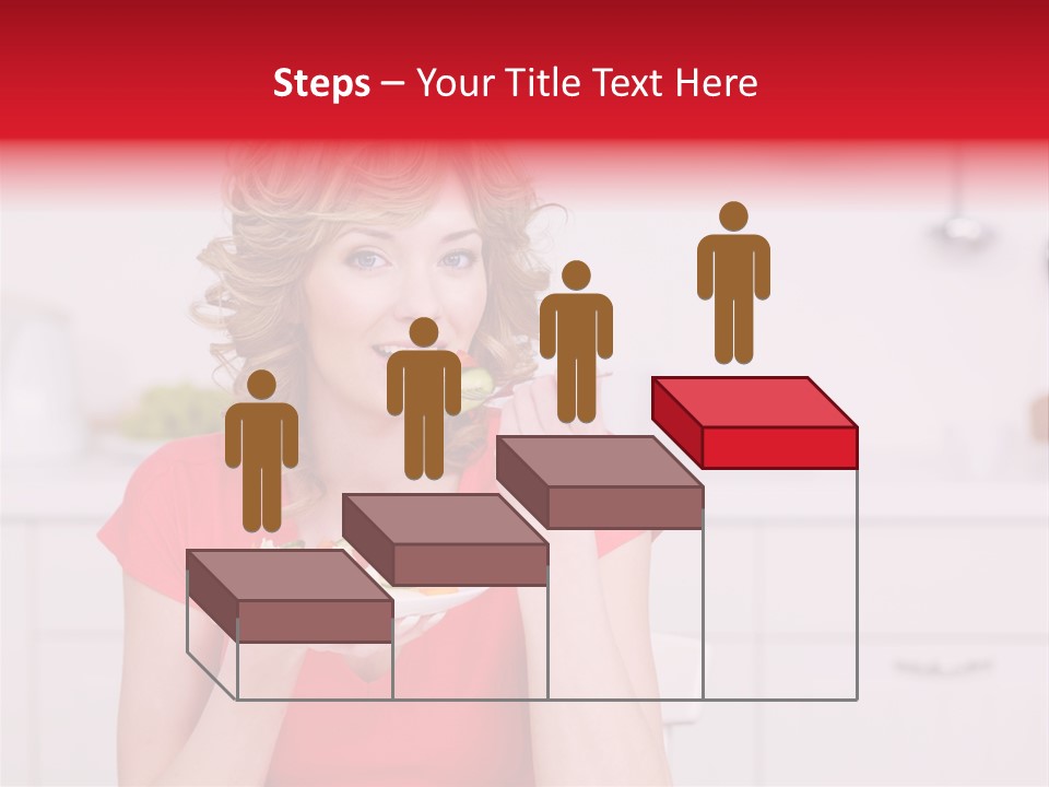 Woman In The Kitchen PowerPoint Template