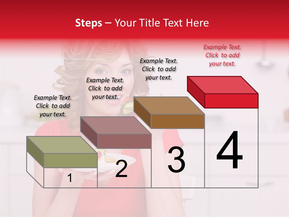 Woman In The Kitchen PowerPoint Template