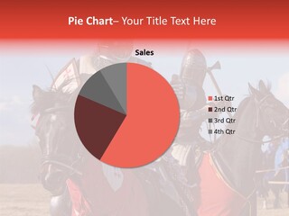 Knight With Sword On Horse PowerPoint Template
