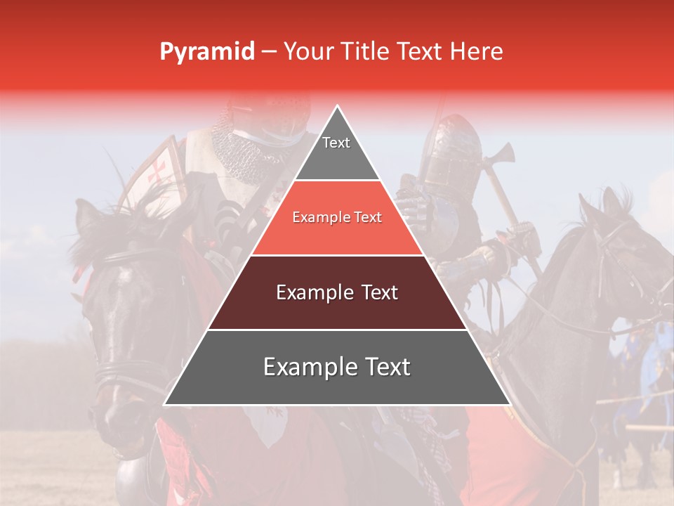 Knight With Sword On Horse PowerPoint Template