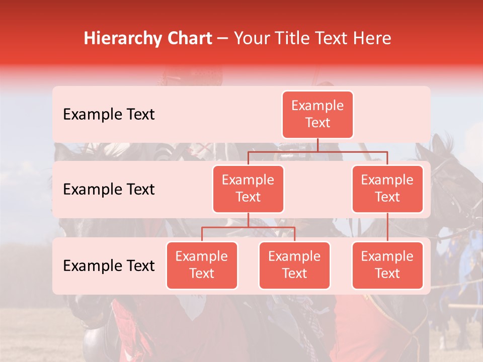 Knight With Sword On Horse PowerPoint Template