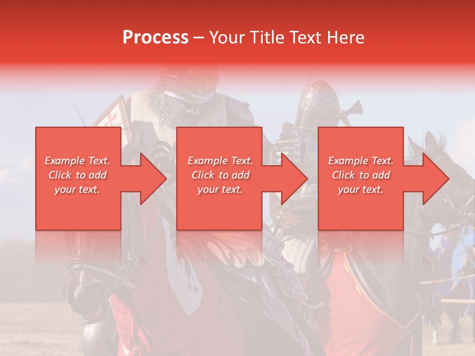 Knight With Sword On Horse PowerPoint Template