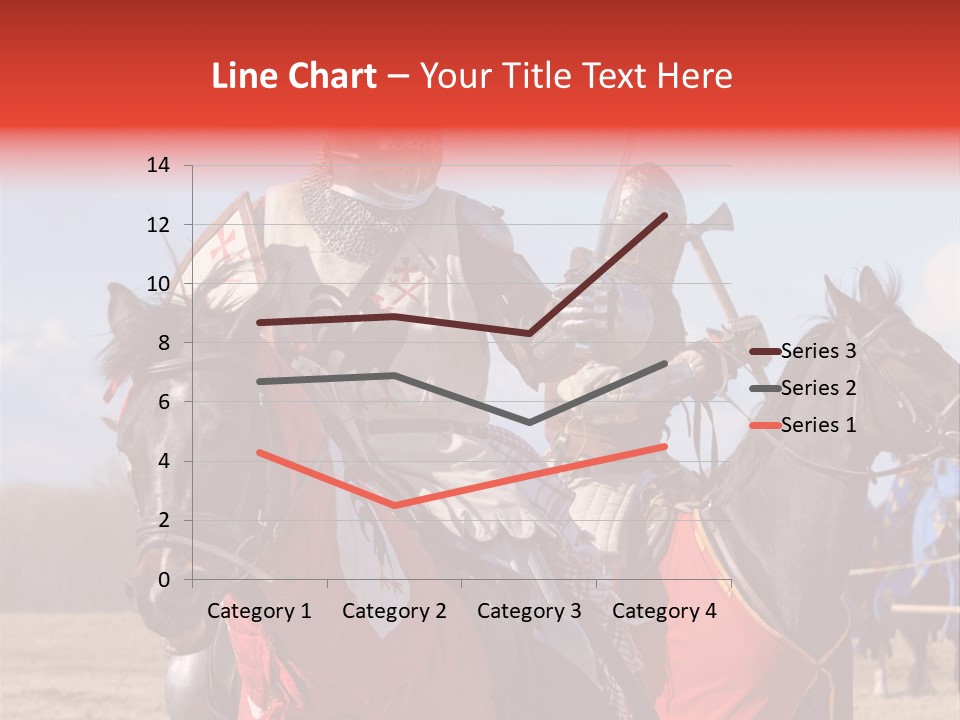 Knight With Sword On Horse PowerPoint Template