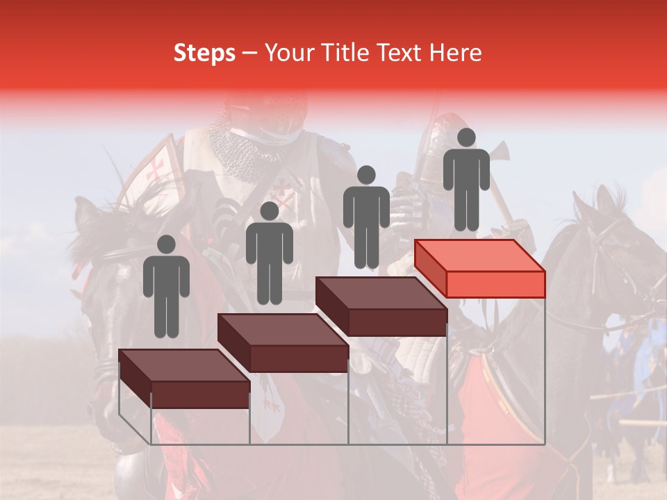 Knight With Sword On Horse PowerPoint Template