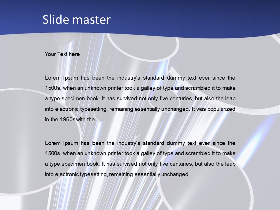 Paslanmaz Çelik Borular PowerPoint Template