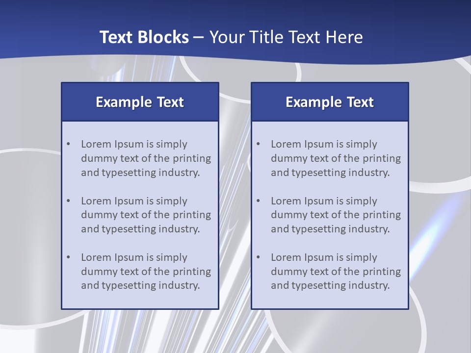 Paslanmaz Çelik Borular PowerPoint Template