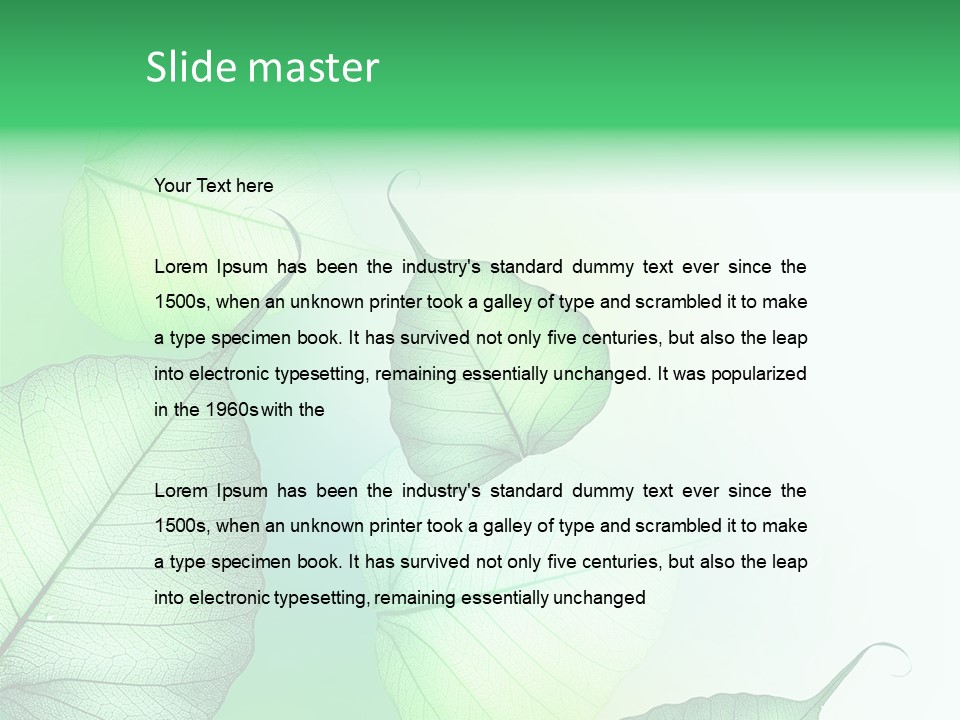Green Border Design PowerPoint Template