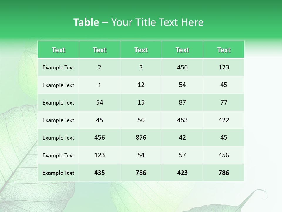 Green Border Design PowerPoint Template