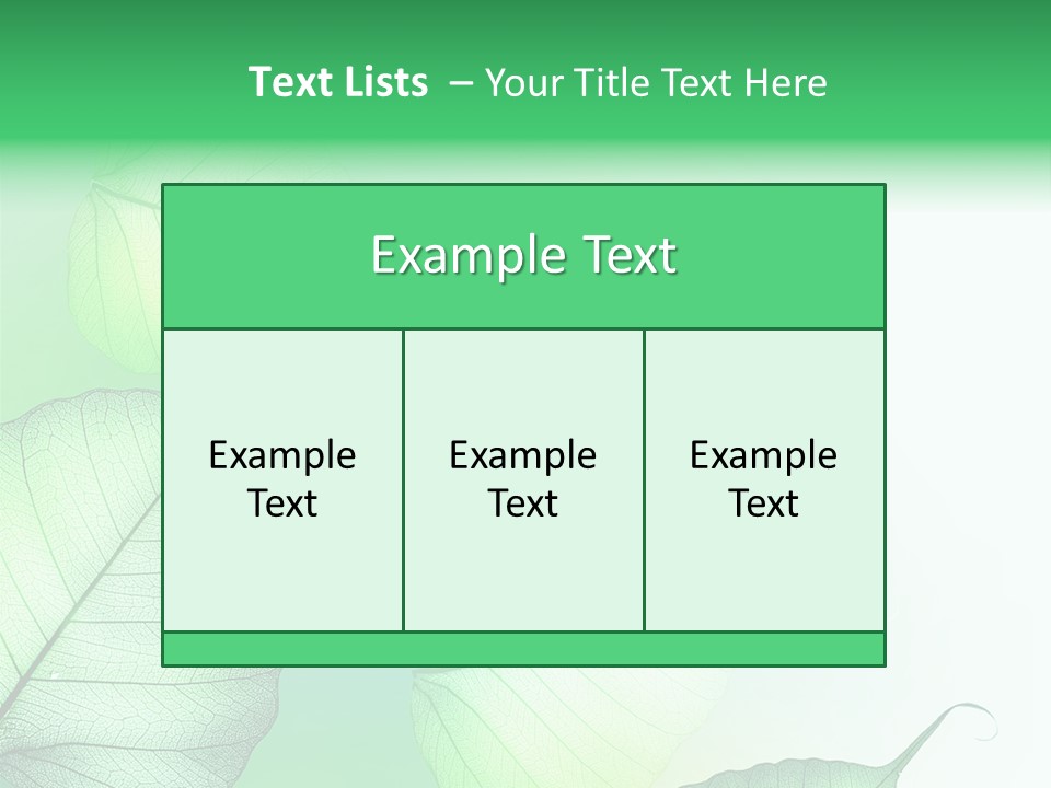 Green Border Design PowerPoint Template