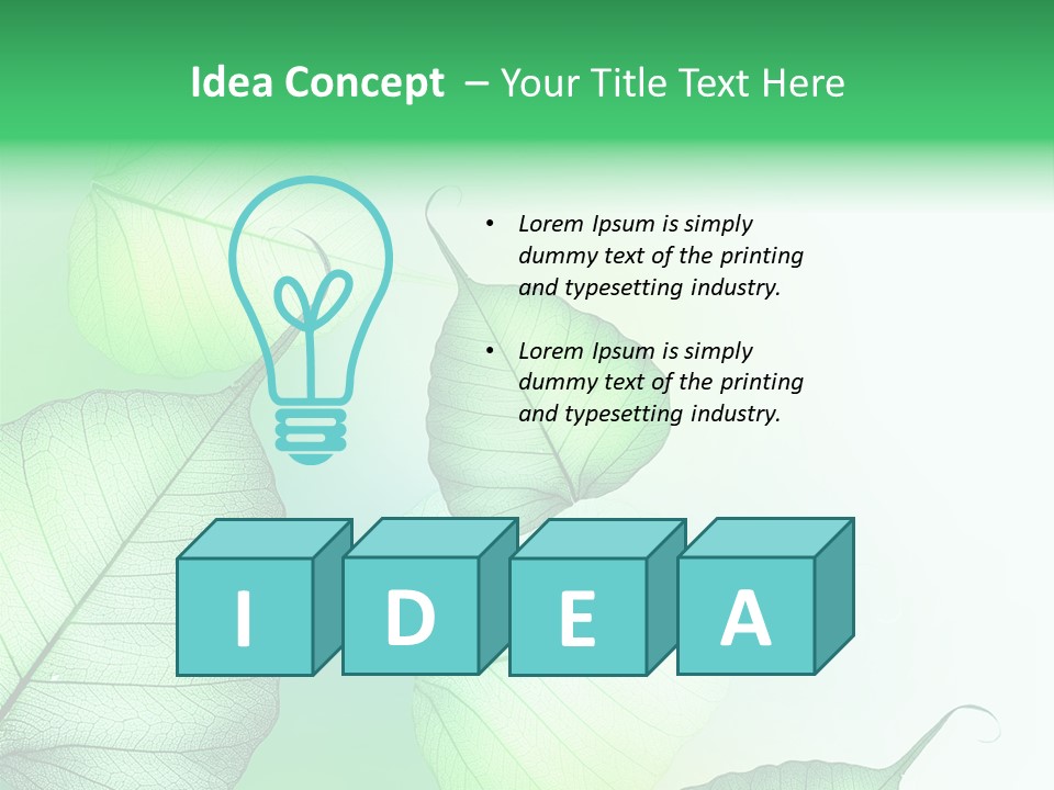 Green Border Design PowerPoint Template