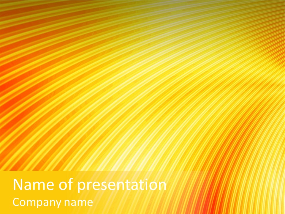 Wallpaper Glow Fractal PowerPoint Template