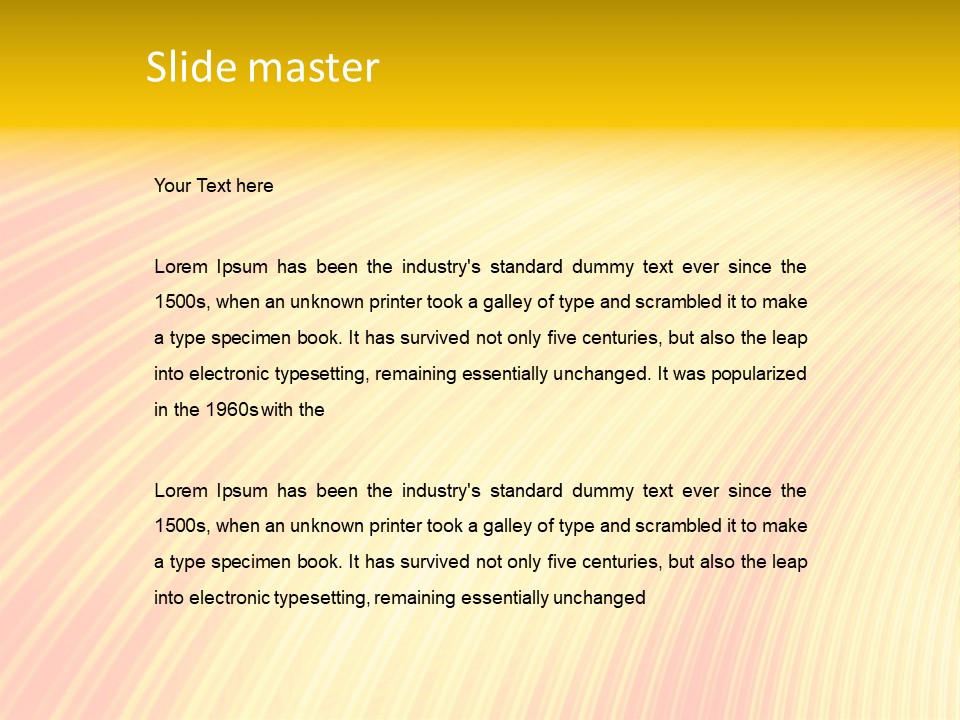 Wallpaper Glow Fractal PowerPoint Template