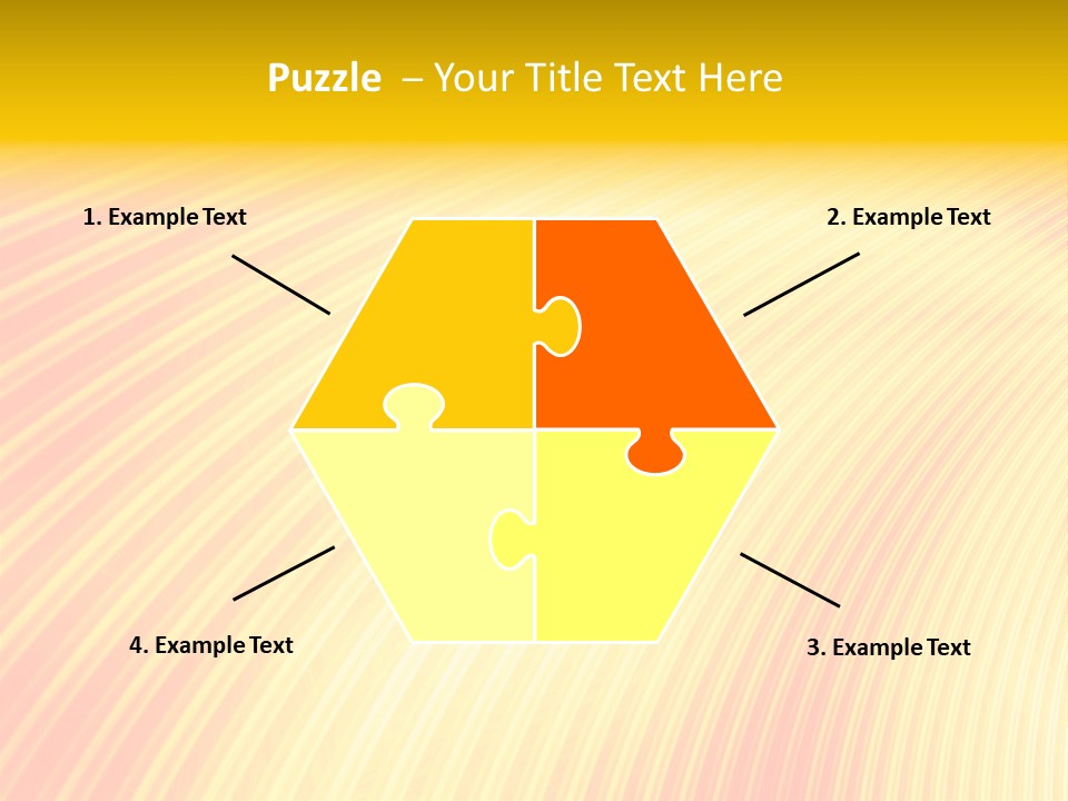 Wallpaper Glow Fractal PowerPoint Template