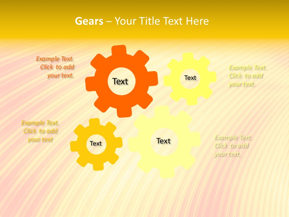 Wallpaper Glow Fractal PowerPoint Template