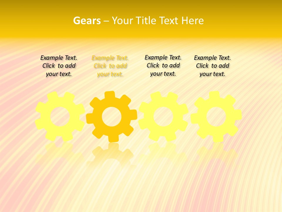 Wallpaper Glow Fractal PowerPoint Template