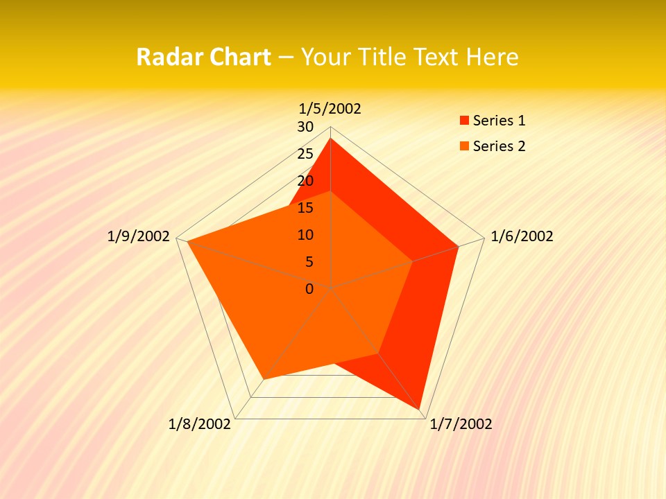 Wallpaper Glow Fractal PowerPoint Template