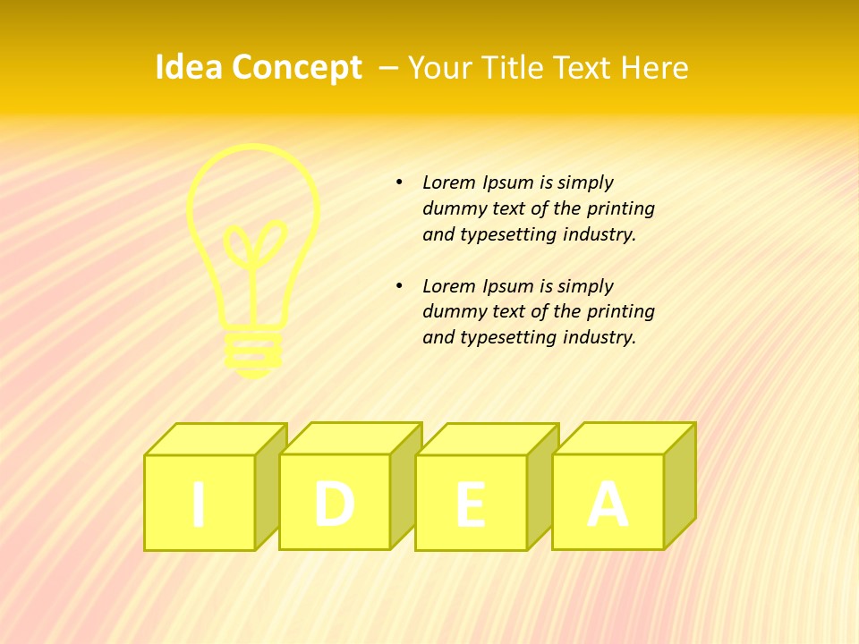 Wallpaper Glow Fractal PowerPoint Template