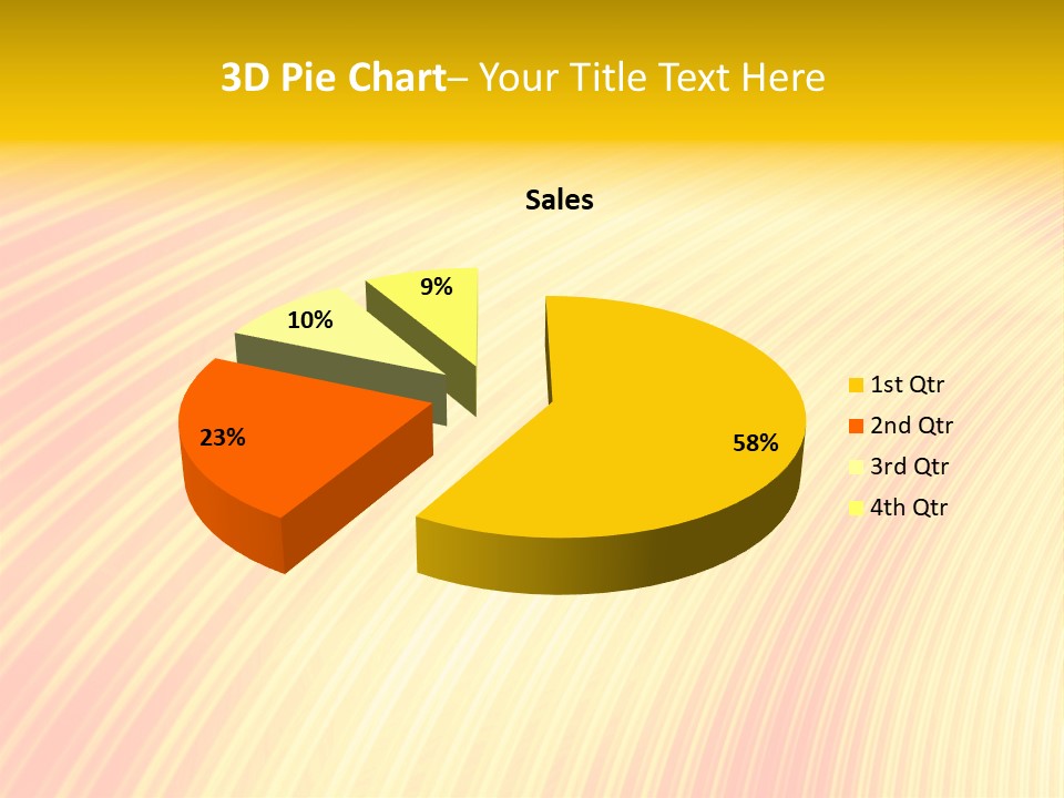 Wallpaper Glow Fractal PowerPoint Template