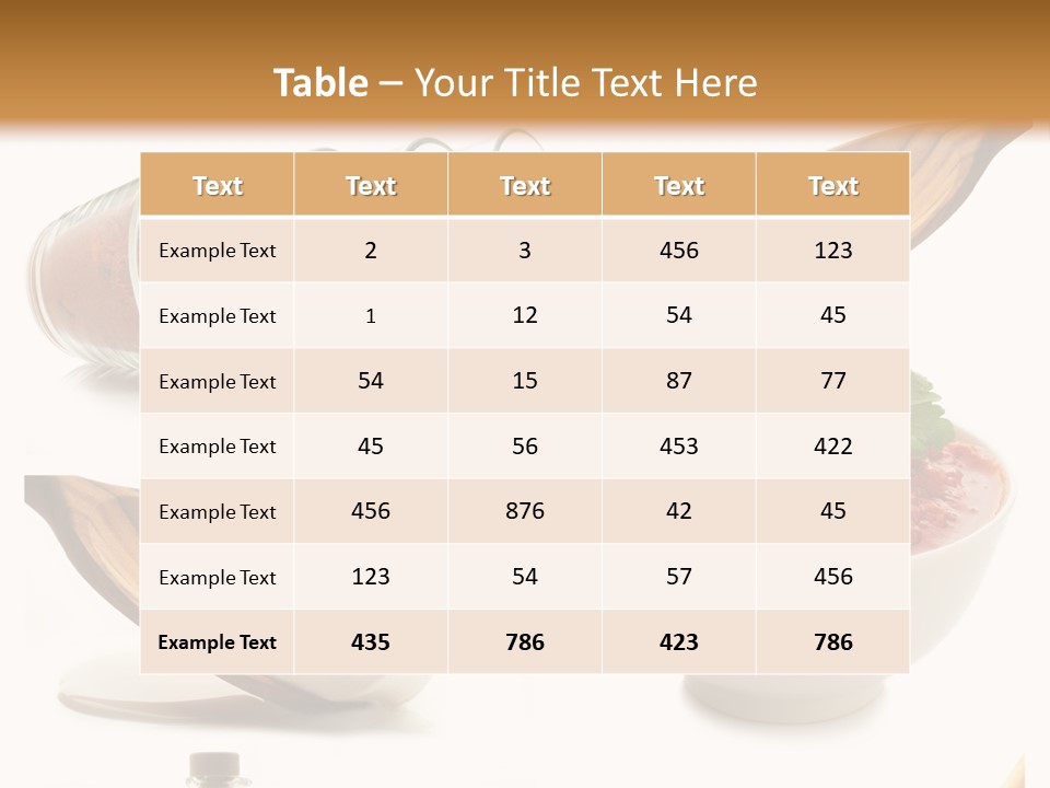 Cooking Ingredients PowerPoint Template