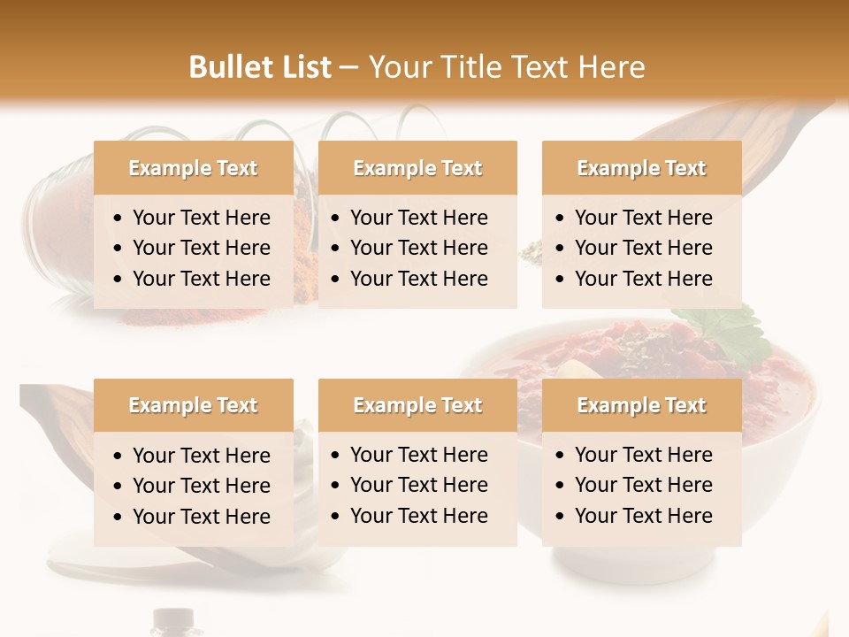 Cooking Ingredients PowerPoint Template